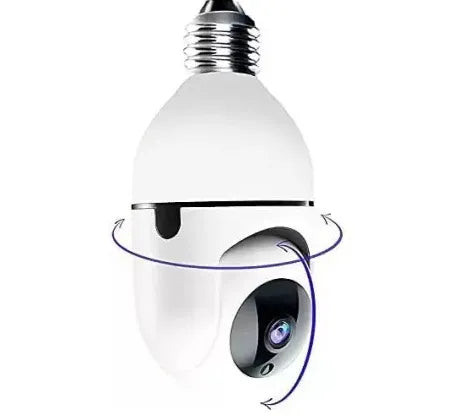 Light Bulb Camera, Home WiFi 360 Degree CCTV Pan IP Camera