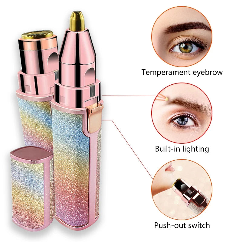 2 in 1 Facial and Eyebrow Trimmer_shaver