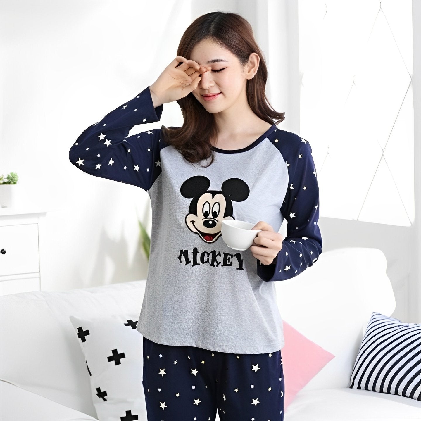 Mickey Mouse Printed Night Suit