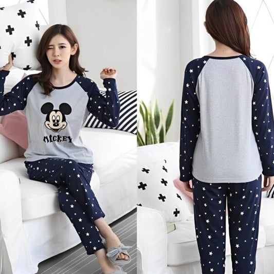 Mickey Mouse Printed Night Suit